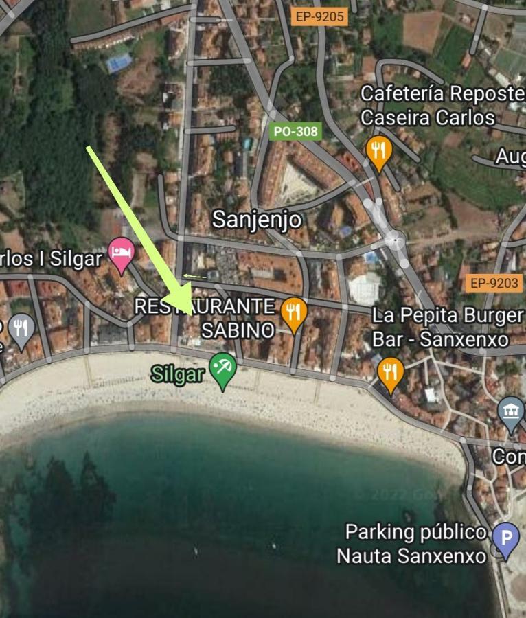 Apartamento Playa Silgar -50 M Playa Con 2 Garajes Y 3 Dormitorios Sanxenxo Exterior photo